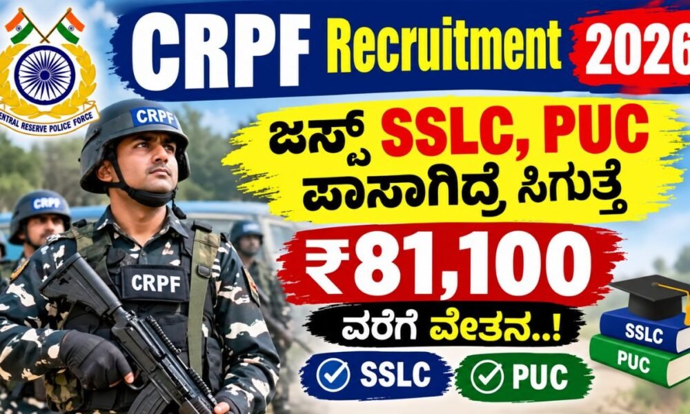CRPF Recruitment 2026