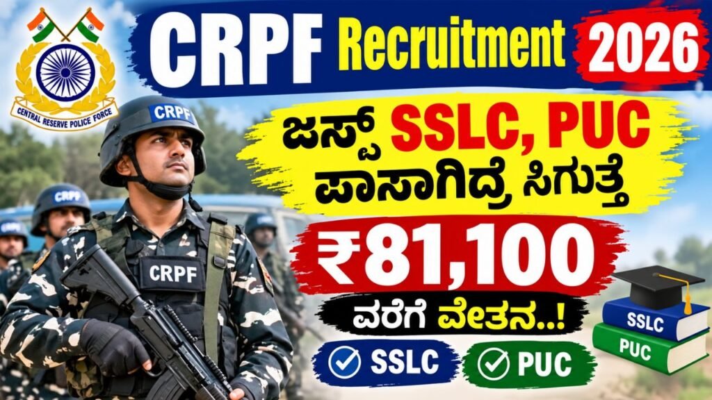 CRPF Recruitment 2026