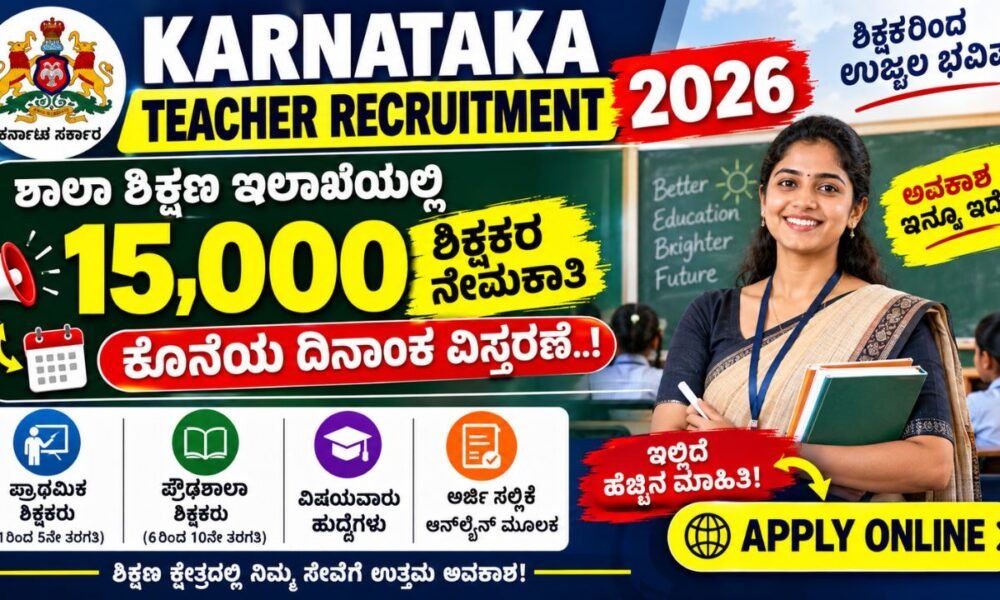 Karnataka Teacher Recruitment 2026