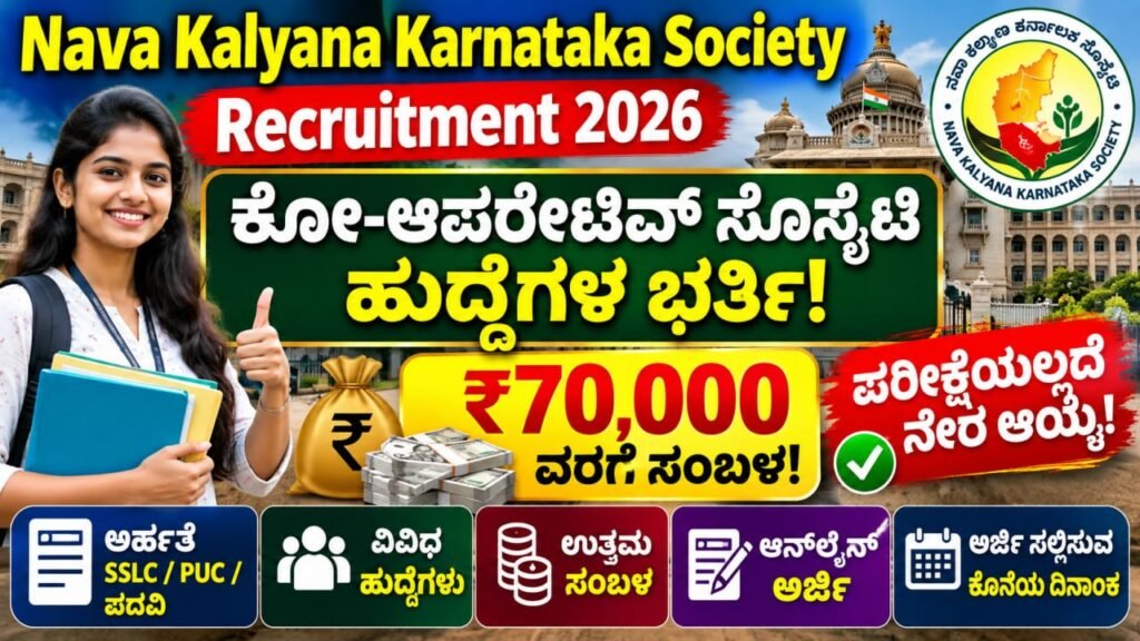 Nava Kalyana Karnataka Society Recruitment