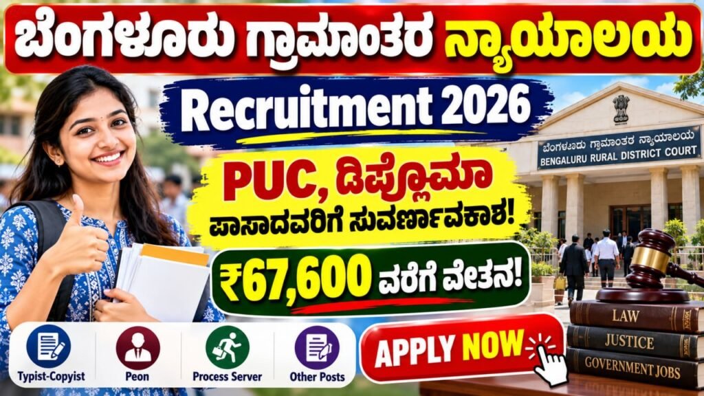 Bengaluru Rural Court Recruitment