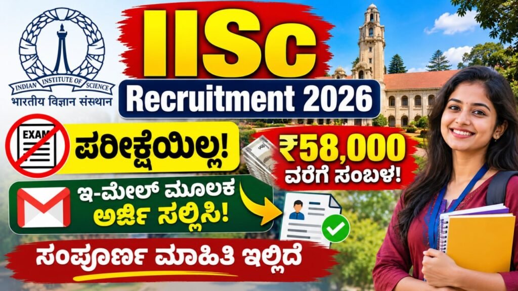 IISc Recruitment